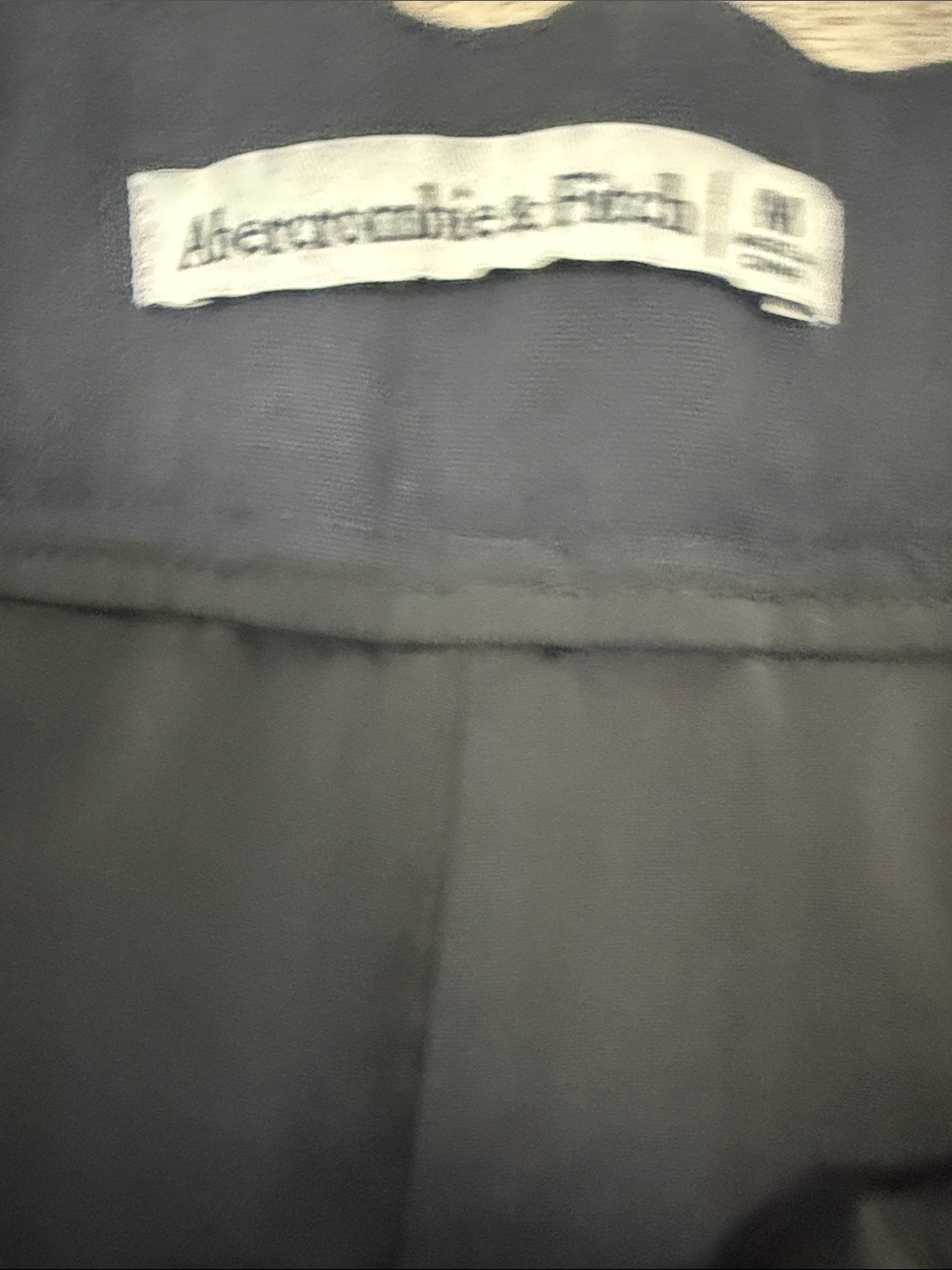 NWT Abercrombie & Fitch Mid Rise Tailored Bubble Hem Mini Skort - Black (Size M) - Picture 3 of 4